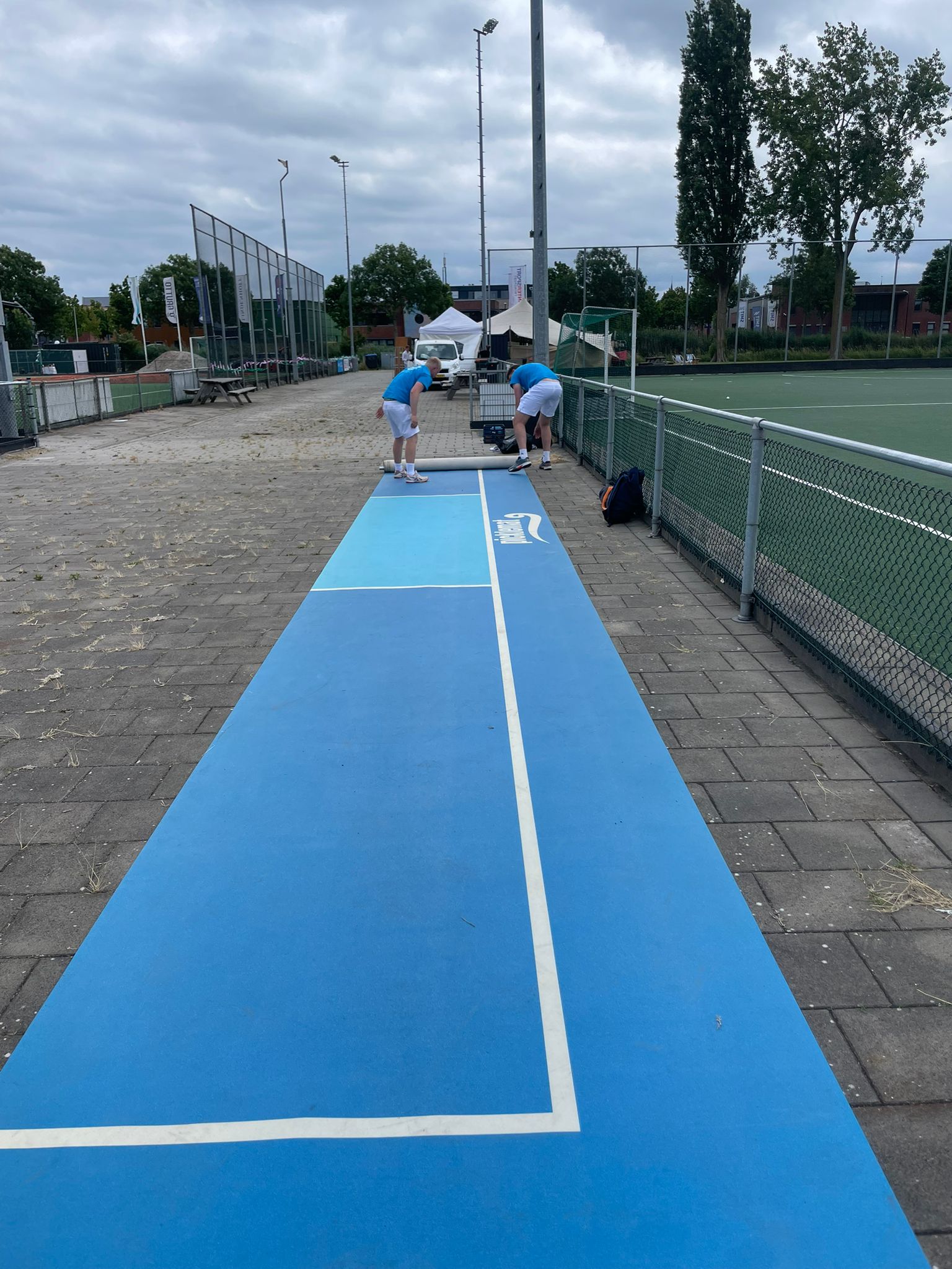 pickleballbaan neerleggen